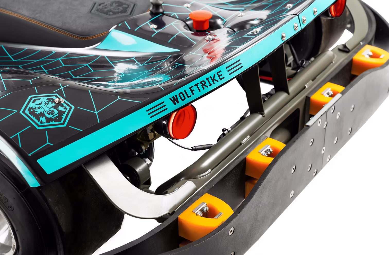 Wolftrike electric drift trike — zero emissions drift vehicle for commercial drift arenas